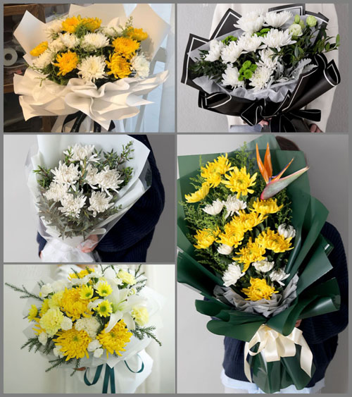 贵州遵义红花岗区金鼎山镇白事花束代送